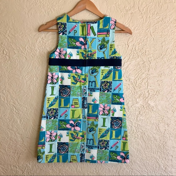 Lilly Pulitzer HTF Rare Lunch Alphabet Dress 8 - Picture 8 of 13